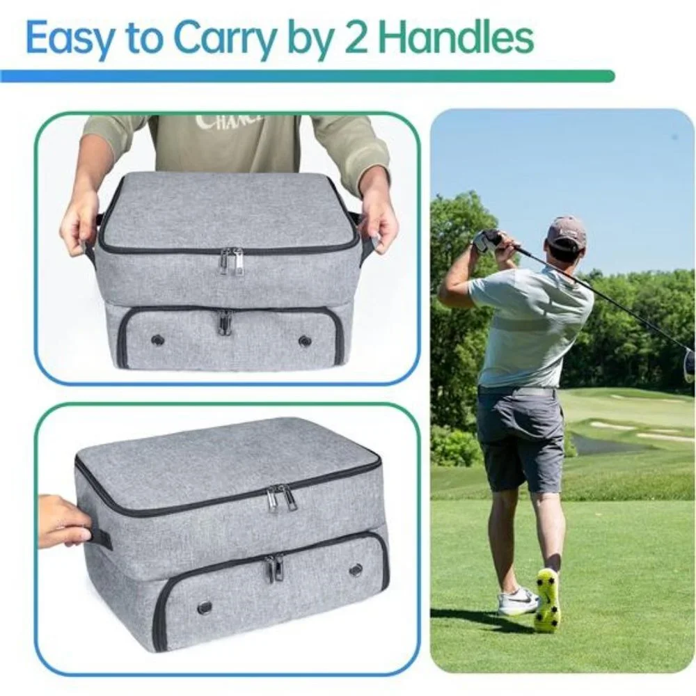 Golf Trunk Organizer 2 Layer, Car Golf Organizer with Ventilated Compartment NEW - Picture 4 of 8